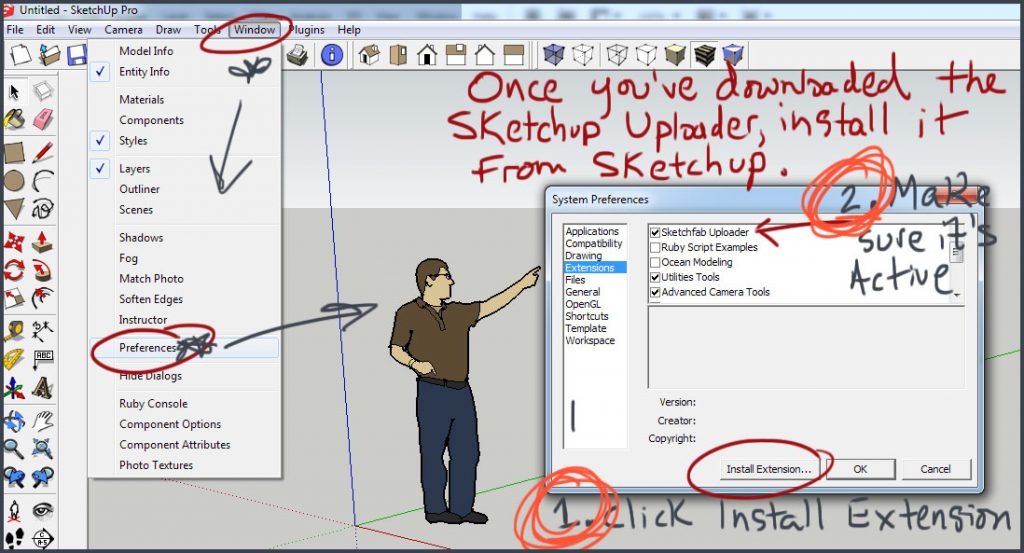 Sketchfab uploader