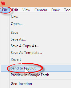 Send to layout