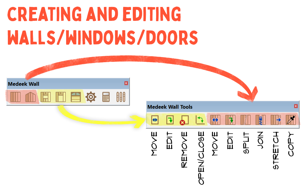 The Medeek Wall toolbars